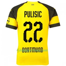 Koszulka Borussia Dortmund Pulisic 22 Domowe Koszulki Piłkarskie 2018-2019 Krótki Rękaw